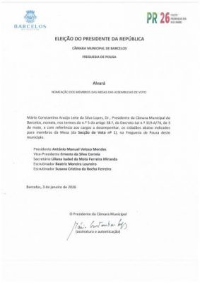 Elei&ccedil;&otilde;es Presidenciais - 18 de Janeiro