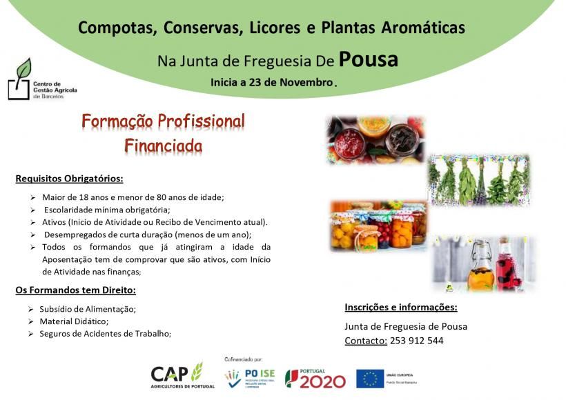 Formação Compotas, Conservas, Licores e Plantas Aromáticas